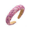 Baroque Colorful Crystal Rhinestone Fabric Hairband Jewelry Hair Accessories