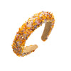 Baroque Colorful Crystal Rhinestone Fabric Hairband Jewelry Hair Accessories