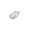 Baroque Fishtail Gilt Copper Goldplated Natural Freshwater Pearl Pendant Earrings Accessories
