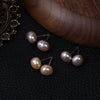Baroque Freshwater Pearl Alien Shape Stud Earrings S925 Sterling Silver Needle Jewelry