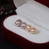 Baroque Freshwater Pearl Alien Shape Stud Earrings S925 Sterling Silver Needle Jewelry