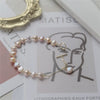 Baroque Freshwater Pearl Bracelet Copper Handmade Women's Light Luxury Style