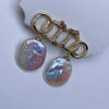 Baroque Freshwater Pearl Earrings For Women S925 Silver Needle Special Shape