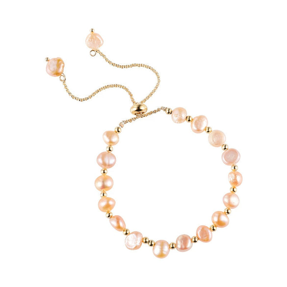 Baroque Freshwater Pearl Handmade Geometric Women's Bracelet