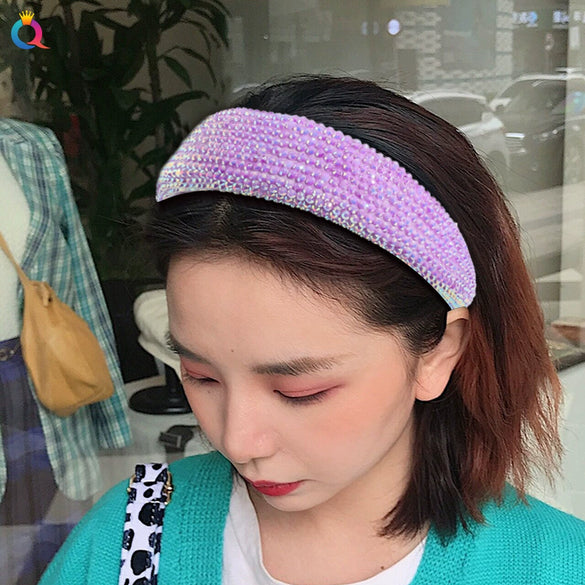 Baroque Handmade Cloth Rhinestone Headband For Women