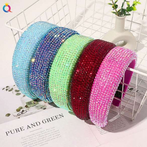 Baroque Handmade Cloth Rhinestone Headband For Women