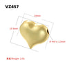 Baroque Irregular Facet Round Beads Copper Electroplated Diy Bracelet Necklace Beaded Accessories