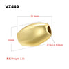 Baroque Irregular Facet Round Beads Copper Electroplated Diy Bracelet Necklace Beaded Accessories