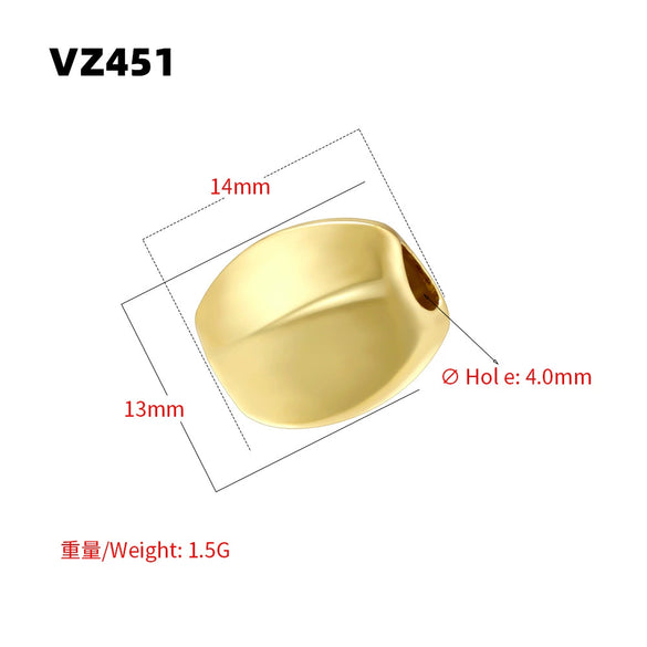 Baroque Irregular Facet Round Beads Copper Electroplated Diy Bracelet Necklace Beaded Accessories
