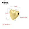 Baroque Irregular Facet Round Beads Copper Electroplated Diy Bracelet Necklace Beaded Accessories
