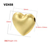 Baroque Irregular Facet Round Beads Copper Electroplated Diy Bracelet Necklace Beaded Accessories