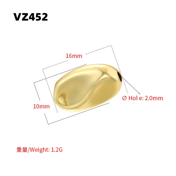 Baroque Irregular Facet Round Beads Copper Electroplated Diy Bracelet Necklace Beaded Accessories