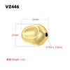 Baroque Irregular Facet Round Beads Copper Electroplated Diy Bracelet Necklace Beaded Accessories