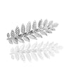 Baroque Leaf Iron Hairpin Side Clip For Women Electroplated Headwear