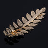Baroque Leaf Iron Hairpin Side Clip For Women Electroplated Headwear