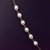 Baroque Natural Pearl 925 Sterling Silver Handmade Beaded Tassel Clavicle Chain Necklace With Flower Pattern For Women