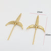 Baroque Pearl Accessories Copper Plated Butterfly Scepter Umbrella Witch Broom Samurai Sword Cane With Color Preservation And Electroplating