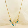 Baroque Pearl Crystal Stone Minimalist Exquisite Titanium Steel Necklace With Electroplating