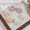 Baroque Petal Pearl Earrings S925 Silver Needle Handwoven Alien Shape Natural Freshwater Pearls For Women