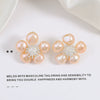 Baroque Petal Pearl Earrings S925 Silver Needle Handwoven Alien Shape Natural Freshwater Pearls For Women