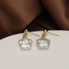Baroque Plum Blossom Natural Freshwater Pearl Earrings S925 Silver Needle