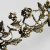 Baroque Retro Crown Alloy Flower Headband Electroplated Bridal Hair Accessory For Women
