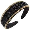 Baroque Rhinestone Crystal Headband Women's Geometric Hair Accessories