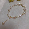 Baroque Special Shape Freshwater Pearl Copper Bracelet Minimalist Style For Women