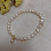 Baroque Special Shape Freshwater Pearl Copper Bracelet Minimalist Style For Women