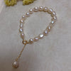 Baroque Special Shape Freshwater Pearl Copper Bracelet Minimalist Style For Women
