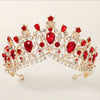 Baroque Style Alloy Rhinestone Bridal Crown Headpiece For Women Luxury Wedding Hair Accessory