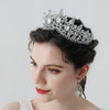 Baroque Style Alloy Rhinestone Bridal Crown Headpiece For Women Luxury Wedding Hair Accessory