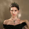 Baroque Style Alloy Rhinestone Bridal Crown Headpiece For Women Luxury Wedding Hair Accessory