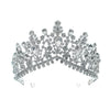 Baroque Style Alloy Rhinestone Bridal Crown Headpiece For Women Luxury Wedding Hair Accessory