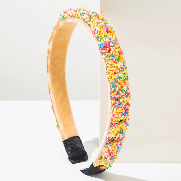 Baroque Style Alloy Woven Diamond Inlaid Hair Hoop Headband Women's Hair Accessories