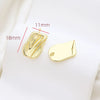 Baroque Style Copper Clad Gold Color Diy Handmade Hanging Earrings With Baking Paint