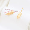 Baroque Style Copper Clad Gold Color Diy Handmade Hanging Earrings With Baking Paint