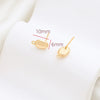 Baroque Style Copper Clad Gold Color Diy Handmade Hanging Earrings With Baking Paint