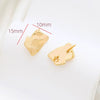 Baroque Style Copper Clad Gold Color Diy Handmade Hanging Earrings With Baking Paint