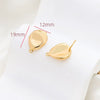 Baroque Style Copper Clad Gold Color Diy Handmade Hanging Earrings With Baking Paint