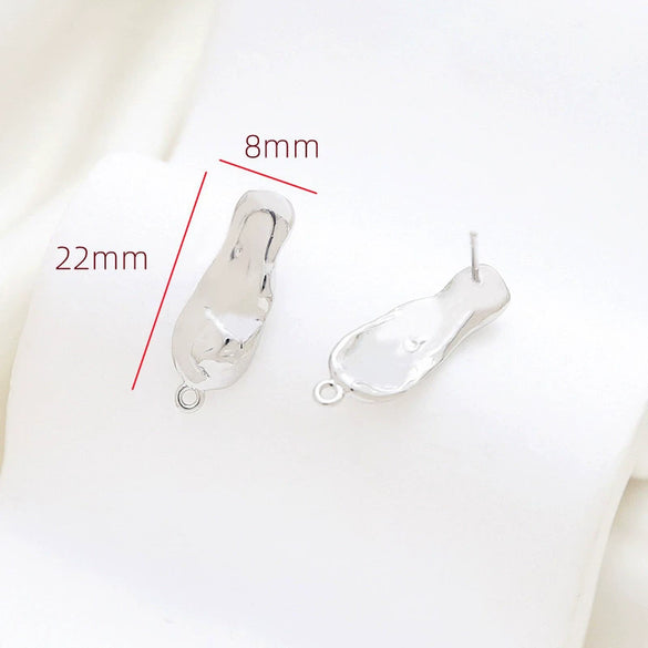 Baroque Style Copper Clad Gold Color Diy Handmade Hanging Earrings With Baking Paint