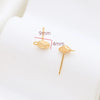 Baroque Style Copper Clad Gold Color Diy Handmade Hanging Earrings With Baking Paint