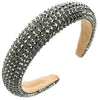Baroque Style Diamond Inlaid Sponge Headband For Women