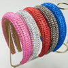 Baroque Style Diamond Inlaid Sponge Headband For Women