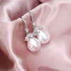 Baroque Style Earrings Copper Artificial Pearl Geometric