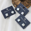 Baroque Style Freshwater Pearl 925 Silver Needle Four Leaf Clover Earrings For Women