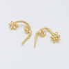 Baroque Style Handmade Jewelry Accessories With Copper Plated Real Gold Floating Zombie Hat Flower Electroplating Treatment