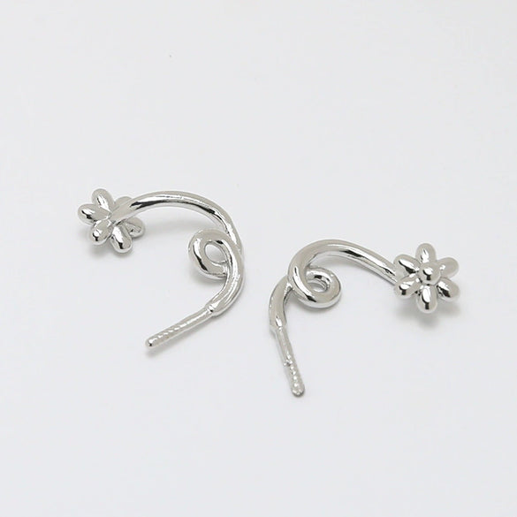 Baroque Style Handmade Jewelry Accessories With Copper Plated Real Gold Floating Zombie Hat Flower Electroplating Treatment