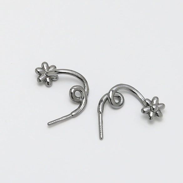 Baroque Style Handmade Jewelry Accessories With Copper Plated Real Gold Floating Zombie Hat Flower Electroplating Treatment