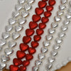 Baroque Style Love Heart Plastic Resin Imitation Shell Pearl Handmade Electroplated Ear Jewelry Accessories Material